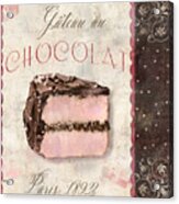 Patisserie Gateau Au Chocolat Acrylic Print