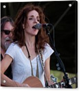 Patty Griffin With Robert Plant And The Band Of Joy At Bonnaroo Acrylic Print