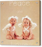Peace And Love Acrylic Print