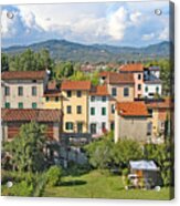Peaceful Looking Tuscan Homes Acrylic Print