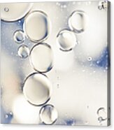 Pearlescent Water Droplets Acrylic Print