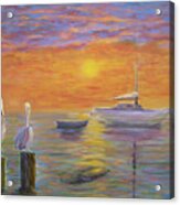 Pelican Bay Sunset Acrylic Print