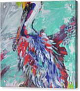 Pelican Perch Acrylic Print