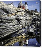 Pemaquid Light Refection Acrylic Print