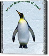 Penguin Christmas Acrylic Print