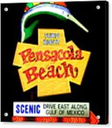 Pensacola Beach Turn Right Acrylic Print