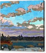 Pensive Clouds Acrylic Print