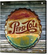 Pepsi-cola Sign Vintage Acrylic Print