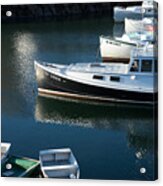 Perkins Cove Lobster Boats One Acrylic Print