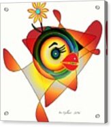 Petunia Parrot Acrylic Print