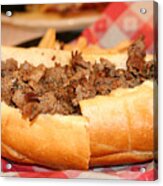 Philly Cheesesteak Acrylic Print