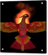 Phoenix Bird Fire Acrylic Print