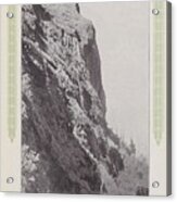 Photo Of Bluffs On Columbia River From 1915 Travel Brochure Acrylic Print