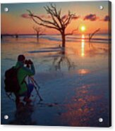 Photographers Searching For Composition I Acrylic Print