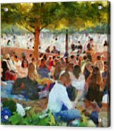 Picnic In The Park Acrylic Print