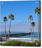 Pier And Palms Acrylic Print