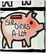 Pig Party Acrylic Print