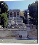 Pincio From Piazza Del Popolo Acrylic Print