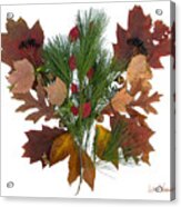 Pine And Leaf Bouquet Acrylic Print