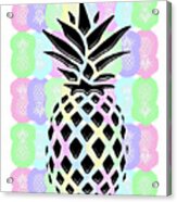 Pineapple Collage Acrylic Print