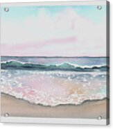 Pink Beach Acrylic Print