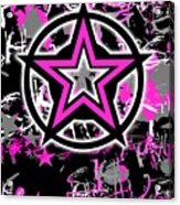 Pink Star Graphic Acrylic Print