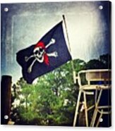 Pirate Flag #boating #msgulfcoast Acrylic Print