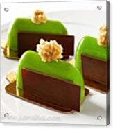 Pistacho Petit Gateaux, Made  By The Acrylic Print