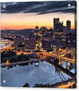 Pittsburgh October Sunrise Acrylic Print