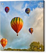 Plainville Balloons 2 Acrylic Print