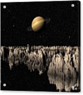 Planet Saturn Acrylic Print