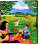 Playing Melodies Under The Shade Of Trees Acrylic Print