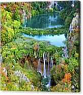 Plitvice Lakes In Croatia Acrylic Print