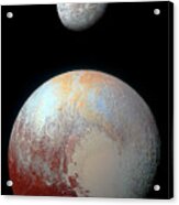 Pluto And Charon Acrylic Print