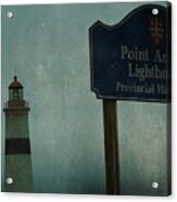 Point Amour Lighthouse, Newfoundland And Labrador, Canada Acrylic Print