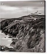 Point Lynas Lighthouse In Llaneilian On Anglesey Acrylic Print