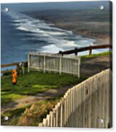 Point Reyes Wooden Fences Acrylic Print