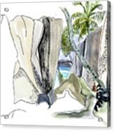 Pointe Source De L'argent - Seychelles Acrylic Print