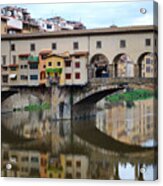 Ponte Vecchio Reflects. Acrylic Print