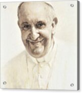 Pope Francis, Joyful Father Acrylic Print
