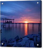 Portersville Bay Sunset Acrylic Print