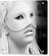 Portrait Of A Masked Heroine Acrylic Print