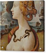 Portrait Of A Woman Called Simonetta Vespucci Acrylic Print