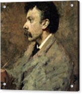 Portrait Of The Painter Filiberto Petiti Acrylic Print