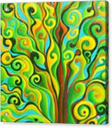 Positronic Spirit Tree Acrylic Print