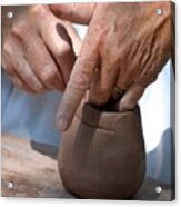 Pottery Maker Acrylic Print