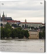 Prague Castle On The Vltava Acrylic Print