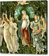 Canvas Wall Art Print 1478 by Botticelli Primavera c Home Decor