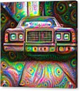 Psychedelic Deep Dream Car Acrylic Print