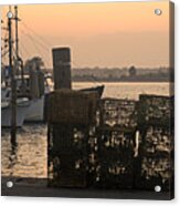 Pt Judith Dock Acrylic Print